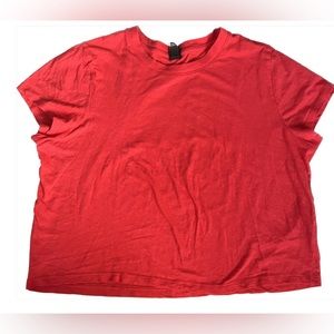 Basic Red Crop Top
